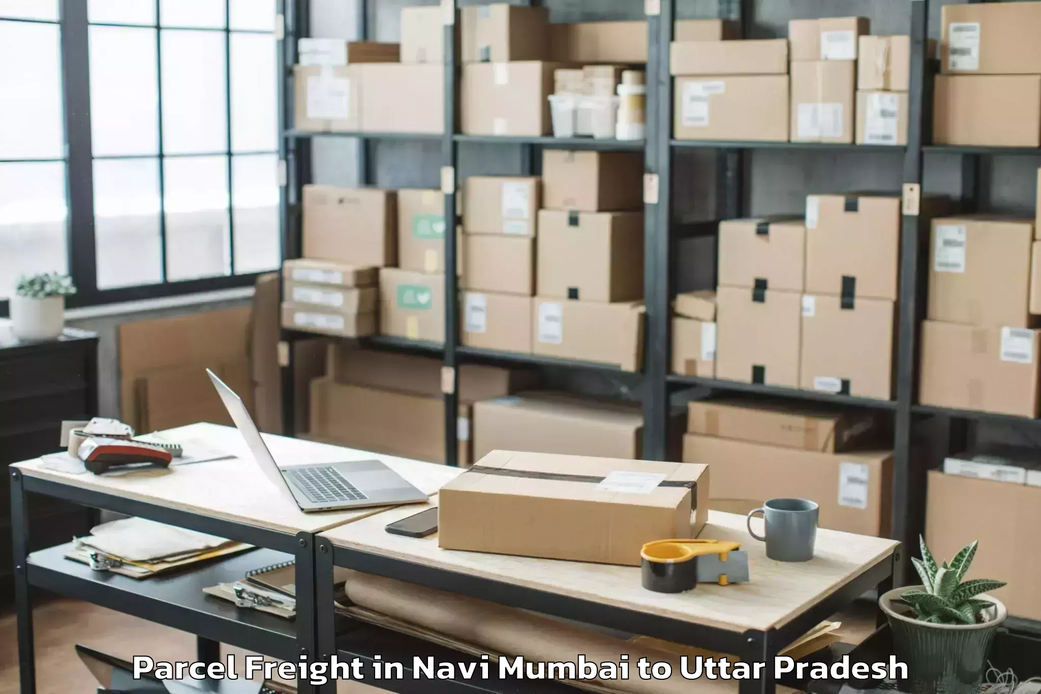 Top Navi Mumbai to Jalesar Parcel Freight Available